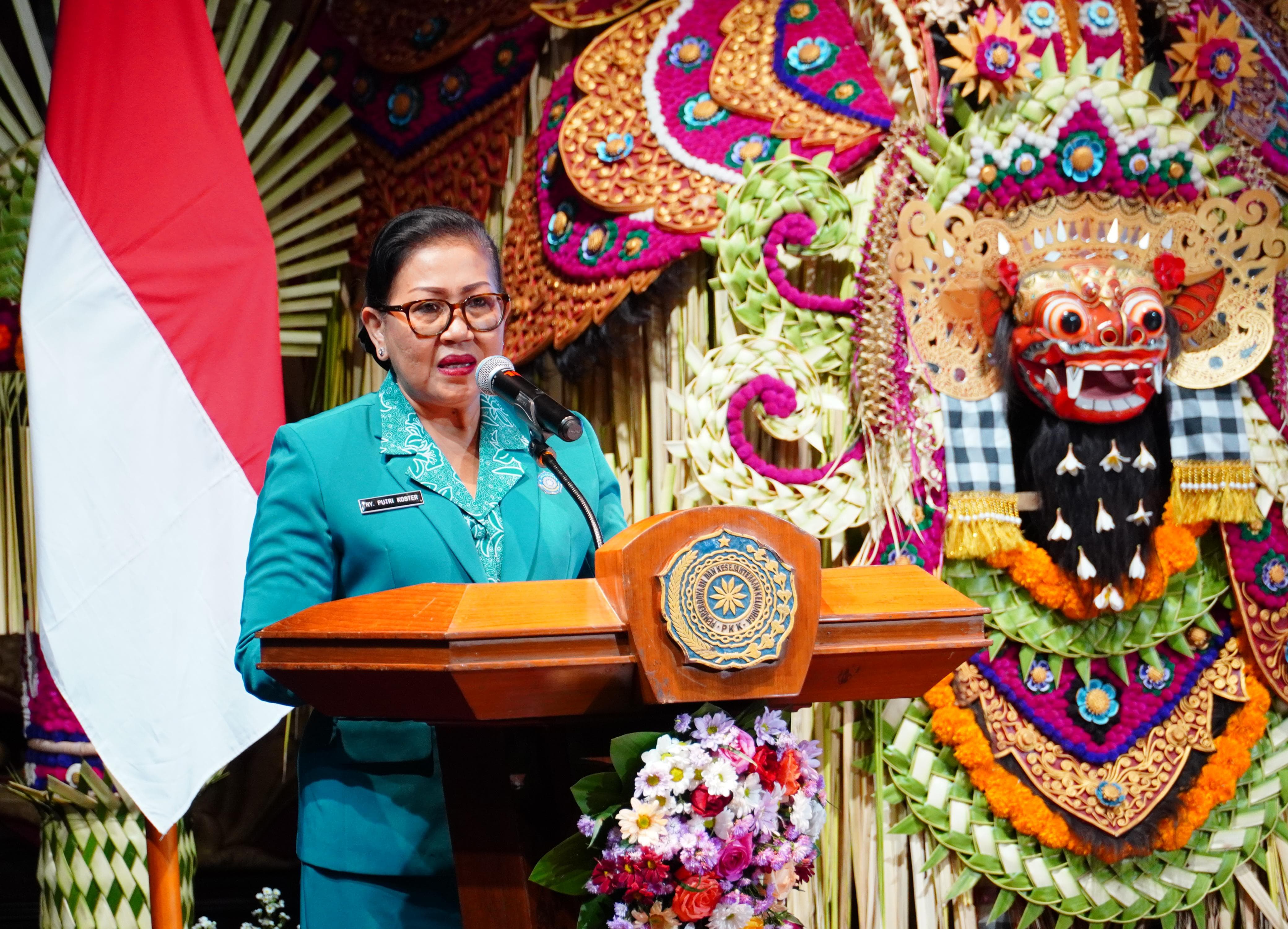 Ny. Putri Koster Ajak Semua Pihak Kerja Sama Sukseskan Program TP PKK