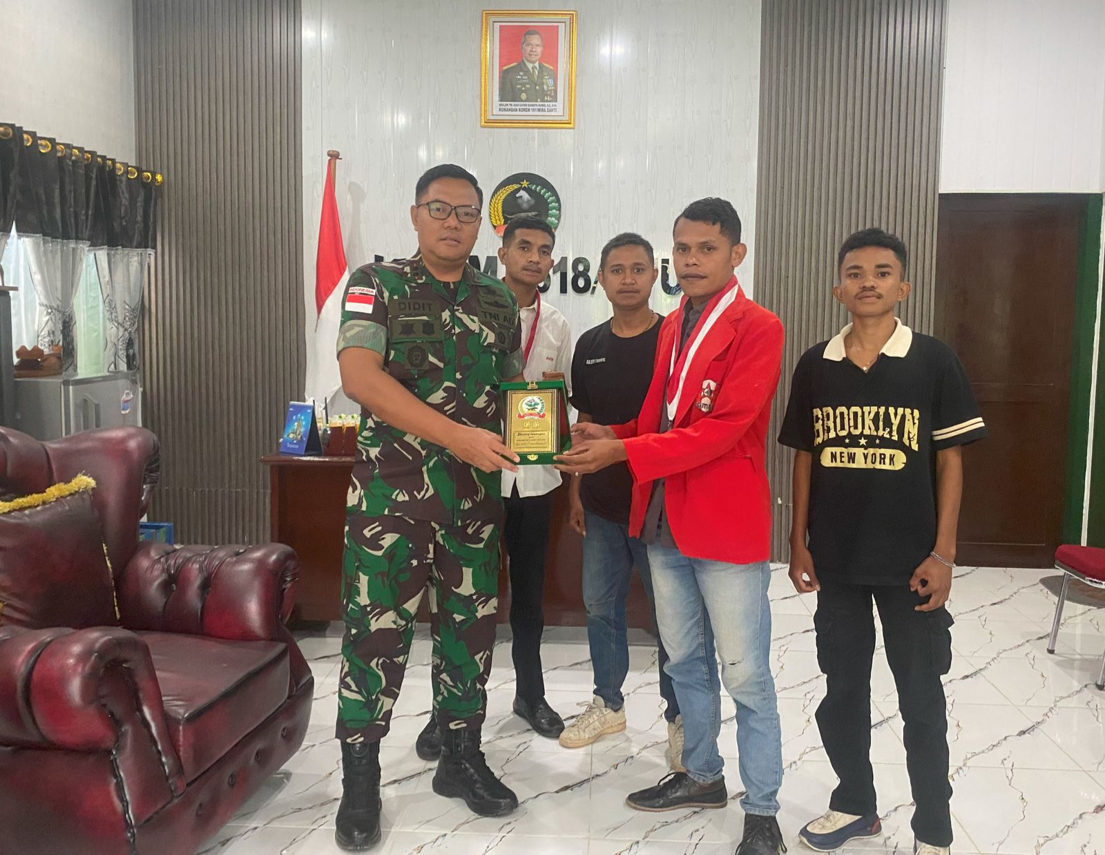 TNI dan Mahasiswa Satu Visi Bangun Daerah, Dandim 1618/TTU Terima Audiensi GMNI Bahas Pendidikan dan Perbatasan