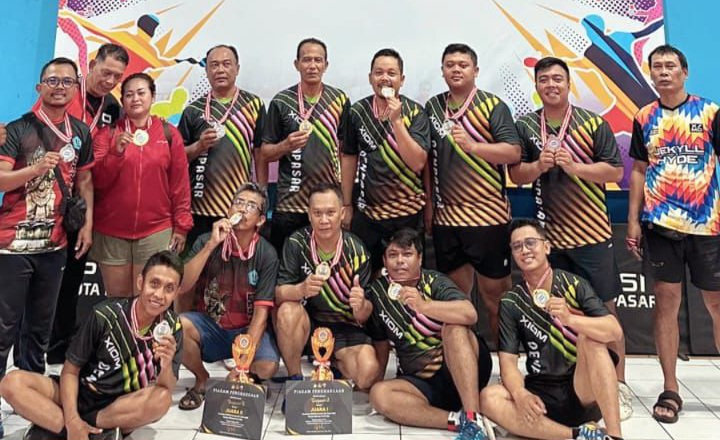 Denpasar Raih Juara Satu Turnamen Tenis Meja Bapor Korpri Provinsi Bali