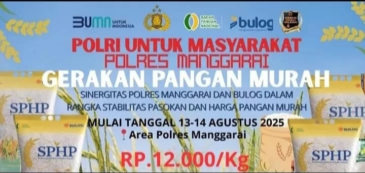 Polres Manggarai Bakal Gelar Gerakan Pangan Murah Selama Dua Hari