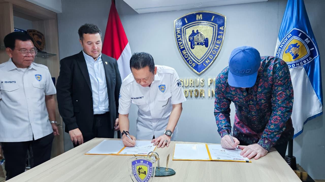 Pertama di Indonesia, Ketum IMI Bamsoet Tandatangani MoU dengan Formula BRICS Group, Siap Gelar Kejuaraan Balap Dunia Mobil Hidrogen