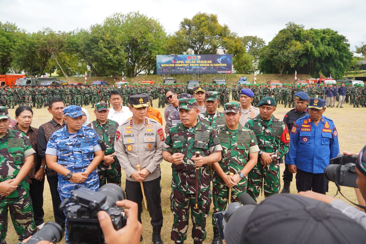 Pangkogabwilhan II Pimpin Apel Gelar Batalyon Komposit PRCPB Kodam IX/Udayana di Bali