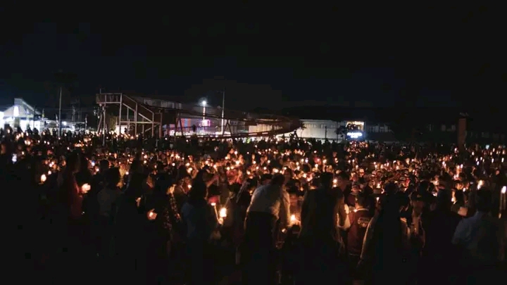 Pemda Manggarai Bersama Tokoh Agama, TNI-POLRI dan Masyarakat Umum Gelar Doa Damai untuk Indonesia di Natas Labar Motang Rua