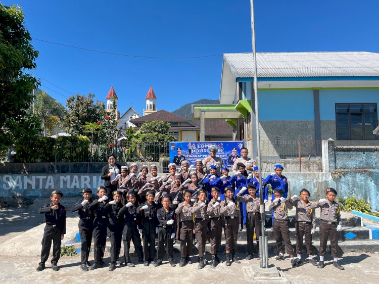 Satlantas Polres Manggarai Ikuti Lomba Polisi Cilik Sambut HUT Lalu Lintas ke-70 Tingkat Provinsi NTT 