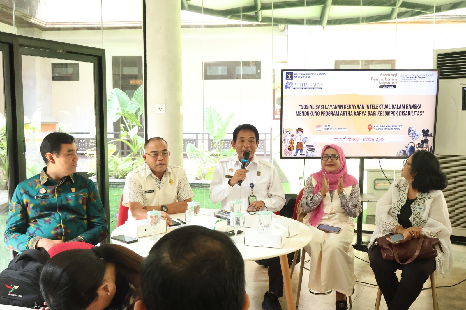 Kanwil Kemenkum Bali dan Brida Badung Gelar Sosialisasi Kekayaan Intelektual untuk Disabilitas