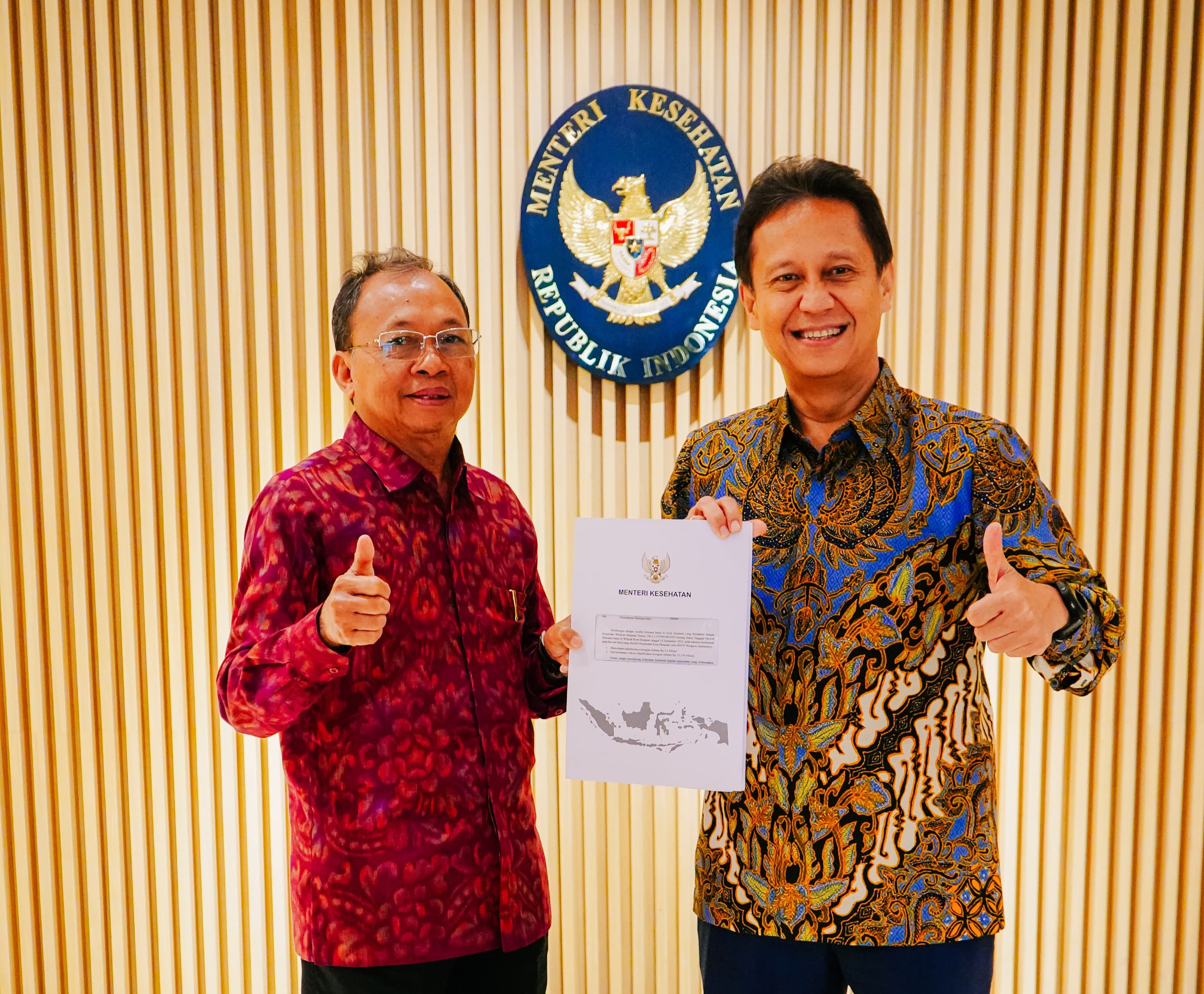 Usulan Visioner Koster Direspons Positif, Menkes Bantu Alkes RSUD Wangaya dan Menteri Hukum Dukung Pemindahan LP Kerobokan