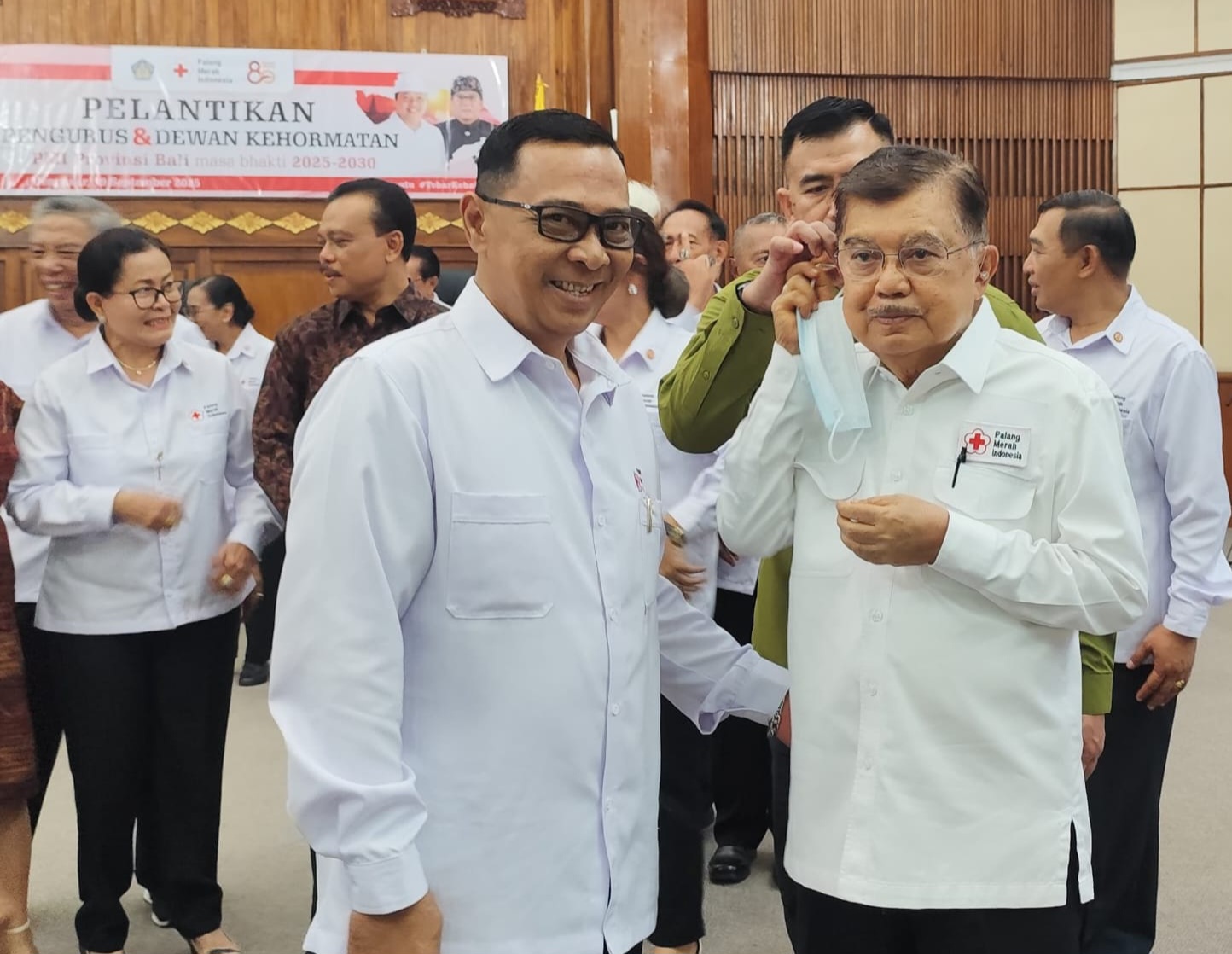 Ketum PMI Yusuf Kala Lantik Pengurus dan Dewan Kehormatan PMI Provinsi Bali Periode 2025-2030