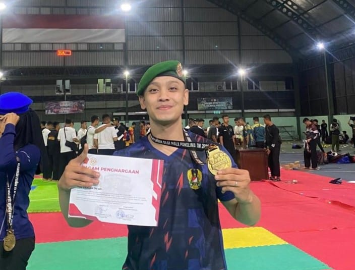 Prajurit Kodam IX/Udayana Raih Emas dan Atlet Terbaik di Piala Panglima TNI 2025