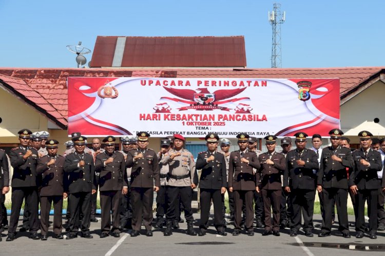 Kapolres Manggarai Pimpin Upacara Peringatan Hari Kesaktian Pancasila 2025