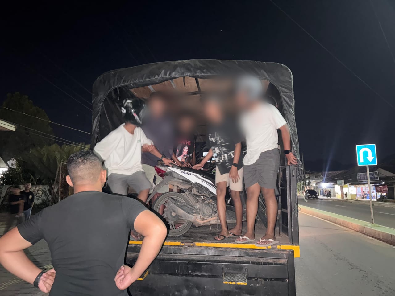 Balap Liar, Satlantas Polres Mabar Amankan 13 Remaja dan 9 Unit Sepeda Motor