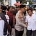 Kombes Calvijn bersama Polwan Polda Sumut Humanis Pengamanan Unras di Kantor Gubsu