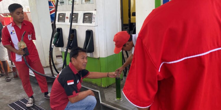 Tingkatkan Pengawasan dan Cegah Penyalahgunaan, Polres Manggarai Timur Gelar Pengecekan SPBU