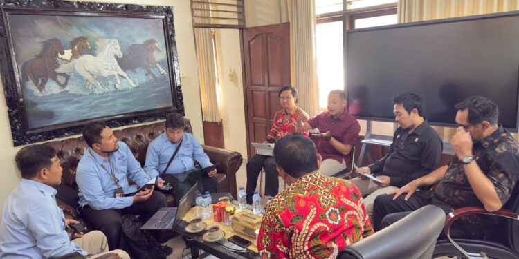 Kanwil Kemenkum Bali Koordinasi Pemenuhan Data Evaluasi Pelindungan KI bersama BPKP Bali