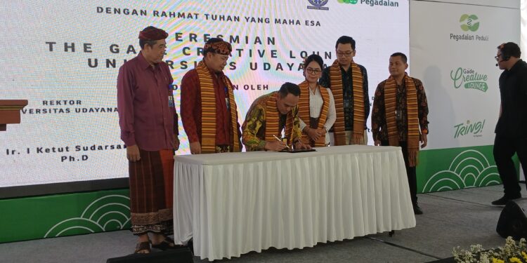 Bentuk Ruang Kreasi dan Inovasi Mahasiswa, PT. Pegadaian bersama Universitas Udayana Resmikan ‘ the Gade Creative Lounge’