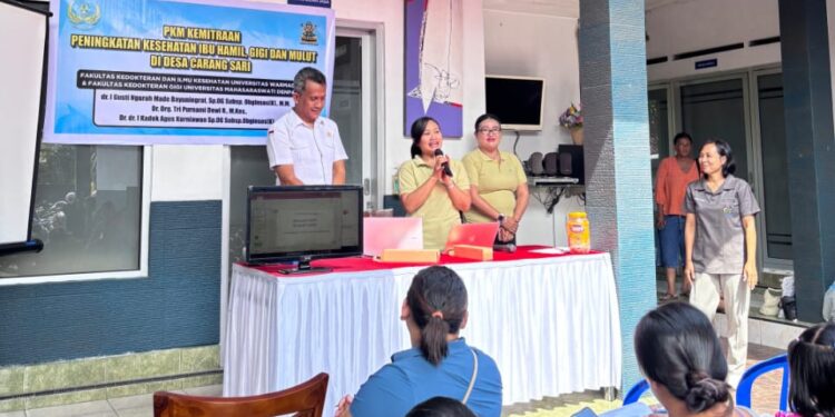 FK Univ. Warmadewa Lakukan Edukasi Terpadu Bantu Ibu Hamil di Desa Carangsari