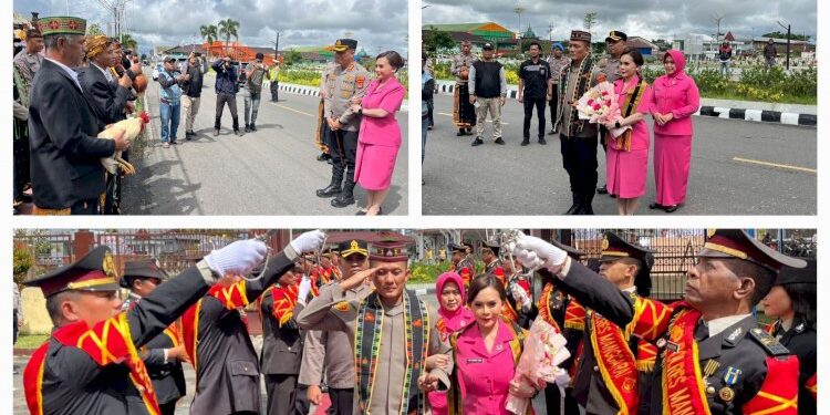 Harmoni Adat Manggarai Warnai Upacara Penyambutan Kapolres Manggarai, Tradisi Tuak Curu Manuk Kapu dan Pedang Pora Sambut AKBP Levi Defriansyah