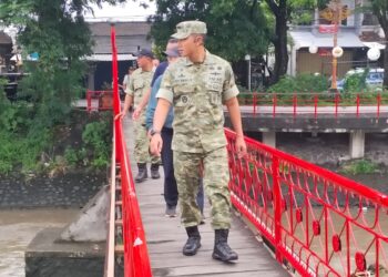 Komandan Kodim 1611/Badung, Pimpin Tinjauan Jembatan Akibat Banjir, Target Pulihkan Akses Masyarakat