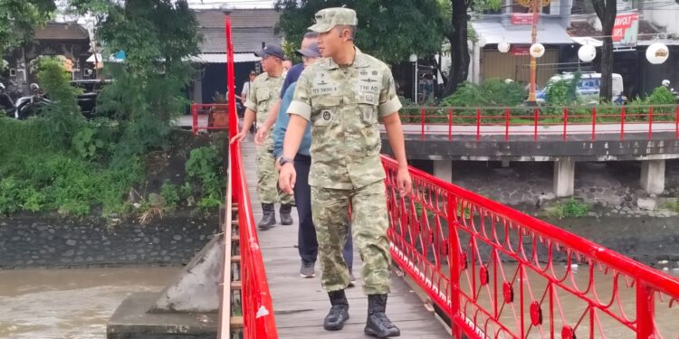 Komandan Kodim 1611/Badung, Pimpin Tinjauan Jembatan Akibat Banjir, Target Pulihkan Akses Masyarakat