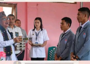 Wakil Bupati Manggarai Hadir Launching MBG di SMK St. Matilda Ruteng