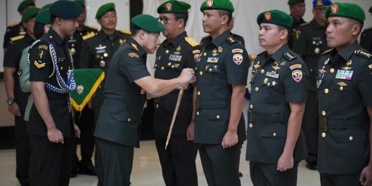 Pangdam IX/Udayana Pimpin Sertijab dan Tradisi Laporan Korps Pejabat Kodam IX/Udayana
