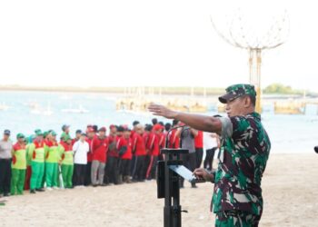 Karya Bakti Terpadu, Kodam IX/Udayana Gelar Aksi Serentak Bersama di Kedonganan-Kuta