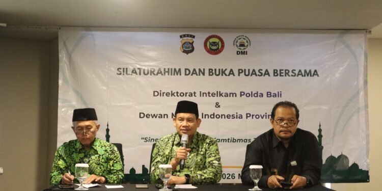 Sinergi Penguatan Kamtibmas, Ditintelkam Polda Bali dan PW DMI Bali Gelar Silaturahmi serta Buka Puasa Bersama