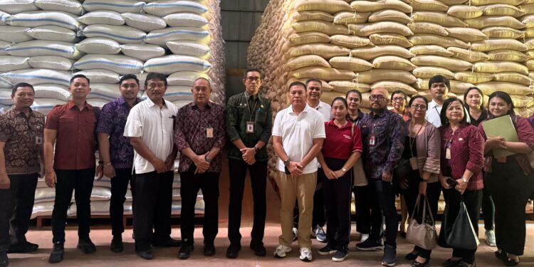 Jelang Hari Raya Nyepi dan Idul Fitri, Pemkot Denpasar Monitoring Stok Pangan di Gudang Bulog Sempidi