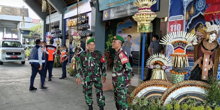 Kodim 1611/Badung & Instansi Terkait Gelar Pengamanan Mudik Perayaan Idul Fitri 2026 di Denpasar-Badung