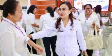 Sekretaris 1 TP. Posyandu Ny. Ayu Kristi Arya Wibawa hadiri Penutupan Bina Posyandu 6 SPM Provinsi Bali