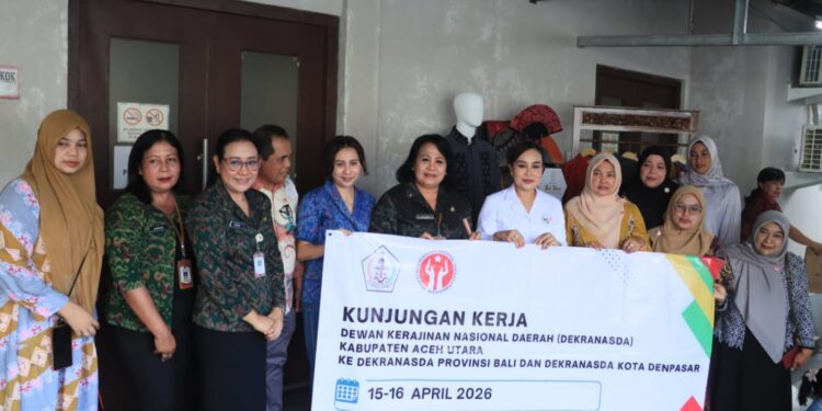 Berbagi Praktik Baik, Dekranasda Denpasar Terima Kunjungan Aceh Utara