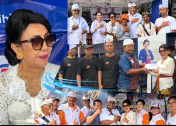 Saat Tangkil ke Pura Besakih, Anggota Komisi IX DPR RI, Tutik Kusuma Wardhani Kunjungi Posko PBMB