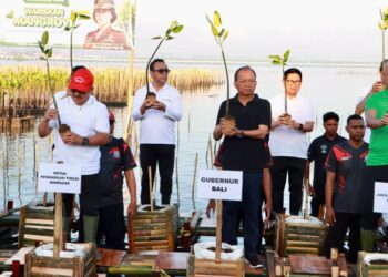 Dukung Kolaborasi Hijau, Wali Kota Jaya Negara Ikut Tanam Mangrove dan Pelepasan Burung