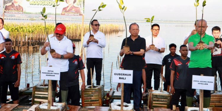 Dukung Kolaborasi Hijau, Wali Kota Jaya Negara Ikut Tanam Mangrove dan Pelepasan Burung
