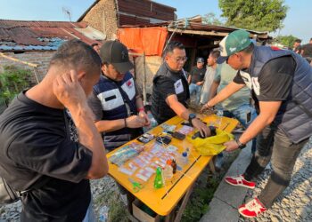 Gerebek Kawasan Pinggiran Rel, Polrestabes Ciduk 4 Pelaku Narkoba