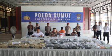 Satres Narkoba Deliserdang Gagalkan Peredaran Narkoba Jaringan Malaysia