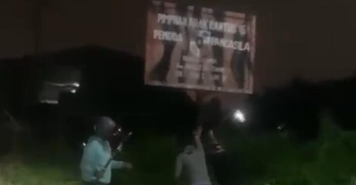 Pengerusakan Plank Pemuda Pancasila Diduga Disengaja, PAC PP Percut Sei Tuan Siap Tempuh Jalur Hukum