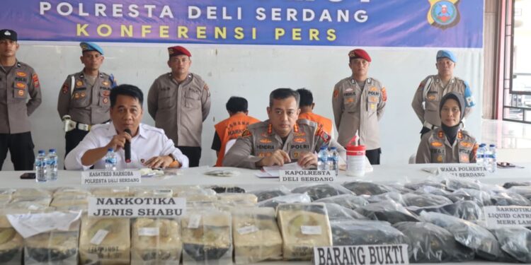 Ungkap Sindikat Narkoba Jaringan Internasional, Polresta Deliserdang Banjir Apresiasi