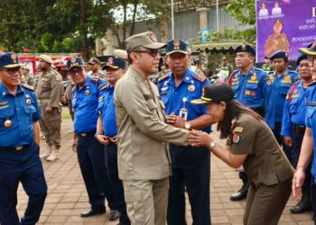 Walkot Jaya Negara Pimpin Apel Hut Satpol PP, Satlinmas dan Pemadam Kebakaran