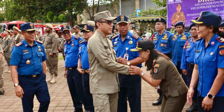 Walkot Jaya Negara Pimpin Apel Hut Satpol PP, Satlinmas dan Pemadam Kebakaran