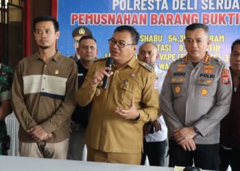 Empat Bulan, Polresta Deliserdang Musnahkan 89 Kg Sabu