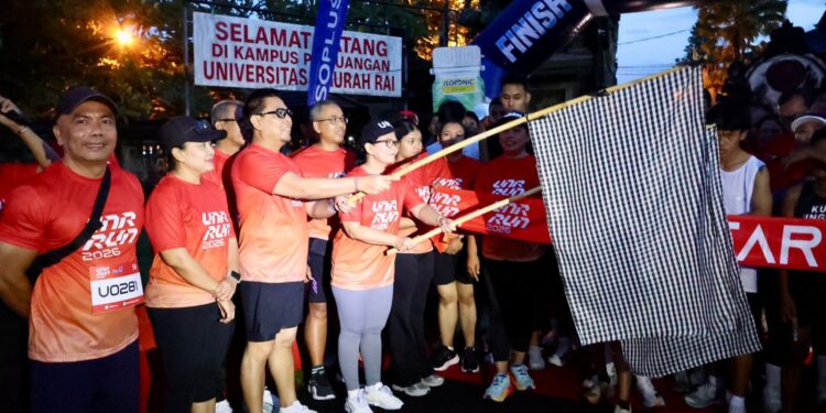 Wawali Arya Wibawa Lepas Peserta UNR RUN 2026, Semarakkan Dies Natalis ke-47 Universitas Ngurah Rai