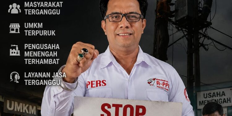 A-PPI Sumut Hardep angkat bicara Pemadaman Massal Sumbagut Rugikan Semua Kalangan, Kepala & Direktur harus Bertanggung Jawab