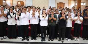 Sekretaris I TP Posyandu Kota Denpasar Buka Sosialisasi Pola Pelayanan Posyandu 6 SPM bagi Kader se-Kota Denpasar