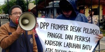 DPP FROMPER Desak Poldasu Panggil dan Periksa Kadisdik Labuhan Batu Atas Dugaan Pungli Kepsek