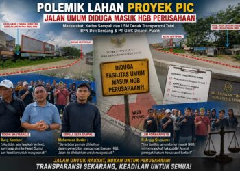 Pagar Berdiri, Pertanyaan Menggema! Jalan Haji Anif Diduga Masuk HGB, Legalitas Proyek PIC Dipertanyakan
