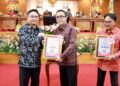 Wali Kota Jaya Negara Terima LHP dari BPK RI Perwakilan Bali, Kota Denpasar Raih Opini WTP Ke-14
