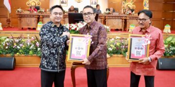 Wali Kota Jaya Negara Terima LHP dari BPK RI Perwakilan Bali, Kota Denpasar Raih Opini WTP Ke-14