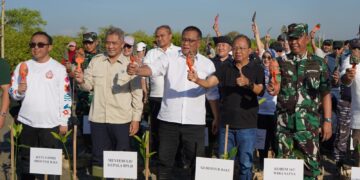 Menteri LH dan Gubernur Koster Tanam Mangrove, Perkuat Komitmen Bali Hadapi Perubahan Iklim