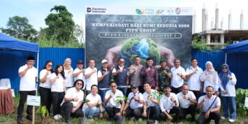PTPN I Regional 1 dan Forkopimcam Tanjung Morawa Tanam 300 Pohon Peringati Hari Bumi dan HUT Deli Serdang ke-80