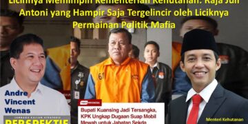 Licinnya Memimpin Kementerian Kehutanan: Raja Juli Antoni yang Hampir Saja Tergelincir oleh Liciknya Permainan Politik Mafia